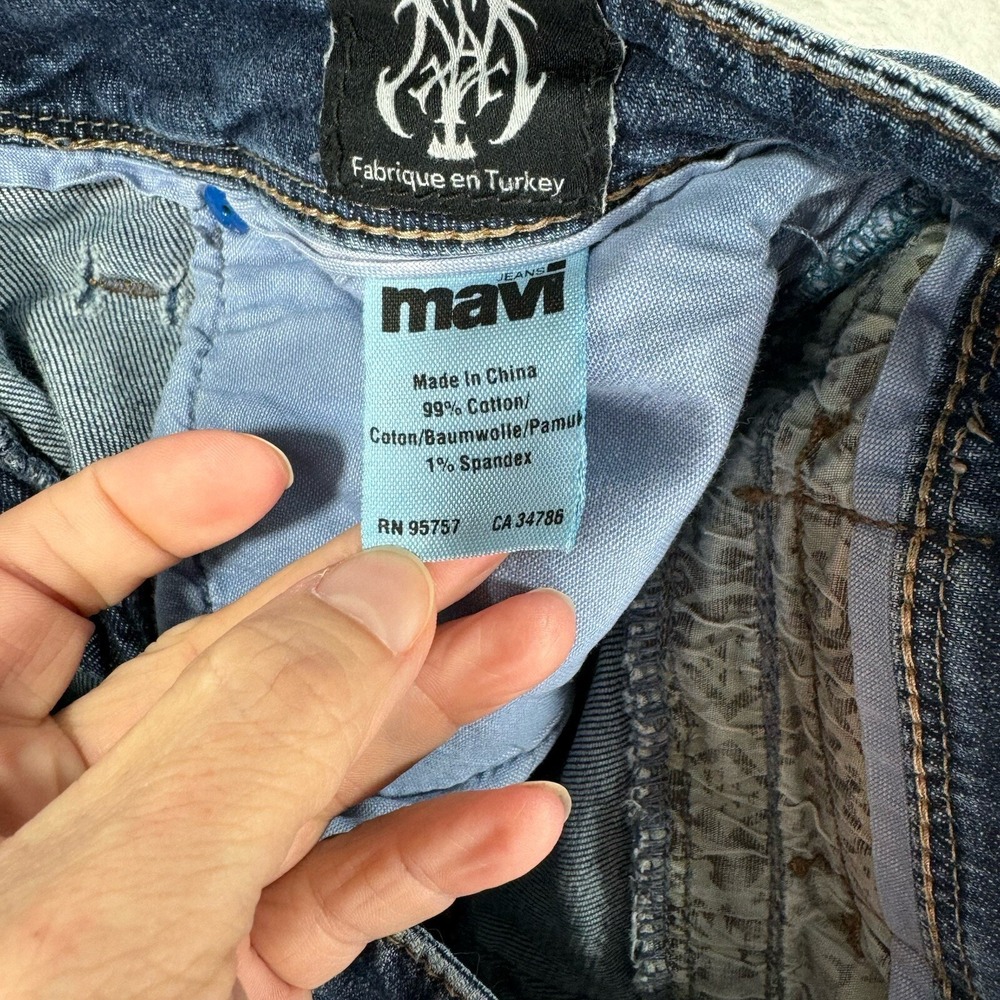 Mavi Kay Bootcut Jeans Womens 30x27 Dark Wash Low Rise Denim Stretch Y2K - Picture 6 of 10